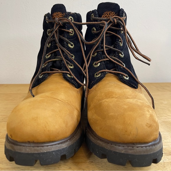 Timberland Wheat and Plaid Nubuck Tan Corduroy Waterproof Winter Boots Size 7 - Picture 8 of 16